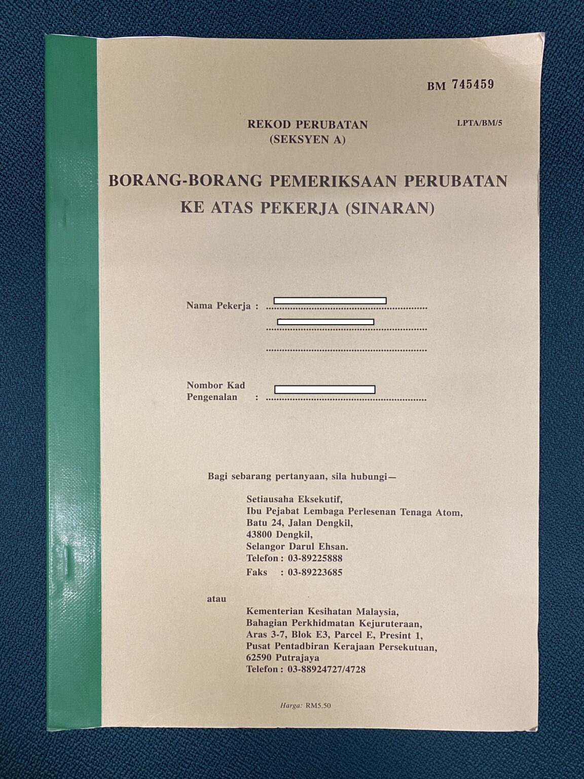 Borang Maklumat Pekerja Sinaran UIA 2021 - AskRadiographerDotCom